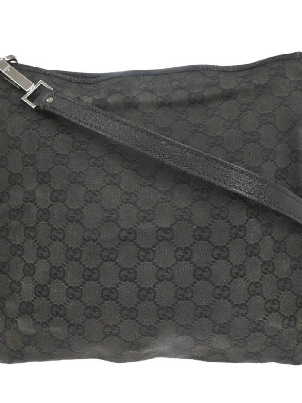 Gucci Black Canvas GG Shoulder bag